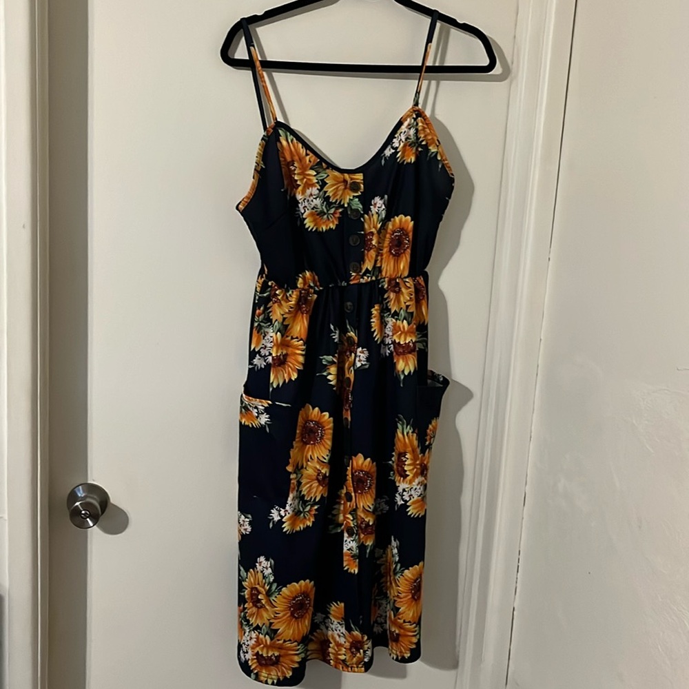 Sunflower Midi Dress